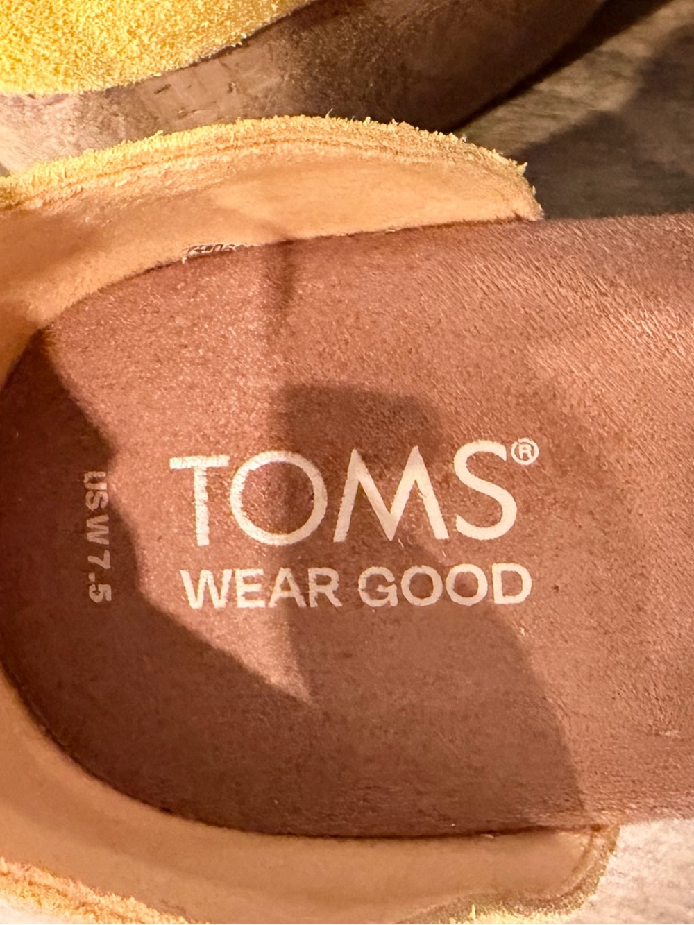TOMS Yellow Laila Cork Platform Sandal - Picture 2 of 5